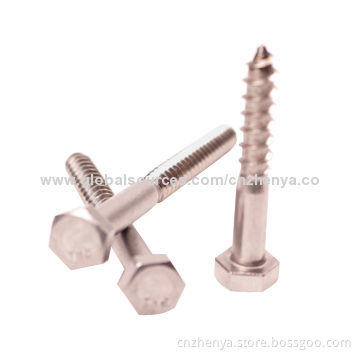Lag Screws in Wood Application, Made of Stainless Steel